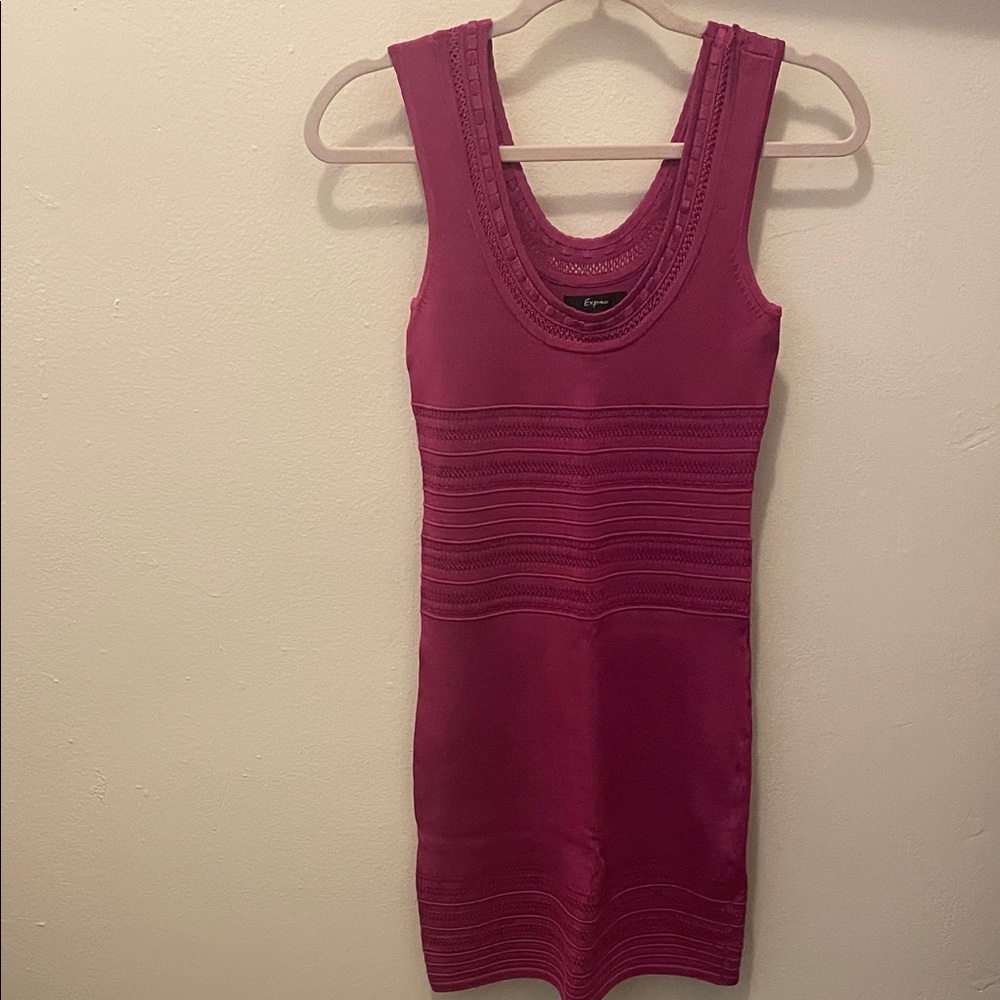 Vintage Express! Magenta Dress
